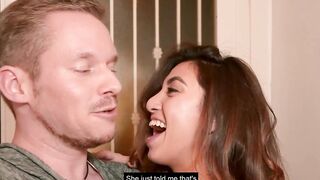 Sweet dark haired Hispanic Bombshell banged with a German Tourist on the real Date