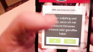 Thin blonde Teens pick up online for a real nailed date
