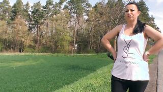 Sexsual German hoe during Sex inside the Camper and public