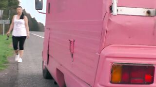 Sexsual German hoe during Sex inside the Camper and public