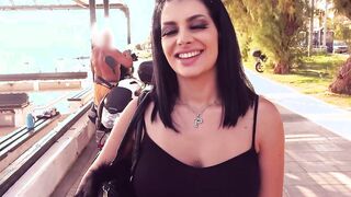 Big Titted Greek Beauty fucks with the German Bro during his vaation