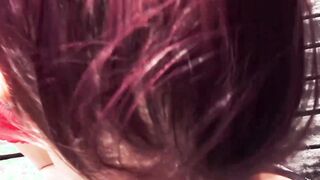 German outdoors Banged! Date with a red haired bimbo