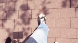 Thin german bimbo picked up public for outdoors Sex