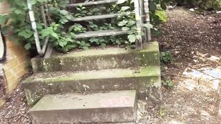 Thin german bimbo picked up public for outdoors Sex