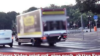 Thin german bimbo picked up public for outdoors Sex