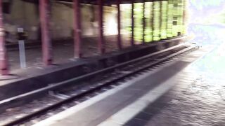 Thin german bimbo picked up public for outdoors Sex