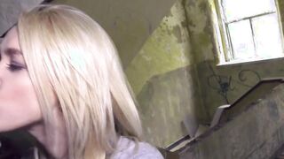 German outside pick up with a sexsual blonde thot