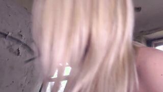 German outside pick up with a sexsual blonde thot