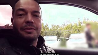 Blonde German 19 Year Old with tiny titties banged outside on a sex date
