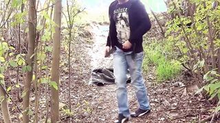 Blonde German 19 Year Old with tiny titties banged outside on a sex date