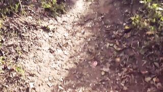 Blonde German 19 Year Old with tiny titties banged outside on a sex date