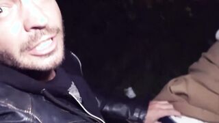 Thin red haired skank picked up outside for a pov Fucked