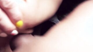 Thin red haired skank picked up outside for a pov Fucked