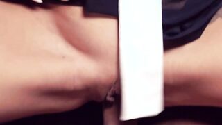 Thin red haired skank picked up outside for a pov Fucked
