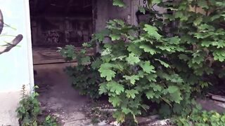 Outside Fucked Date with a dark hair German skank