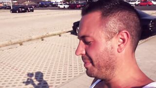 Outside Fucked Date with a dark hair German skank