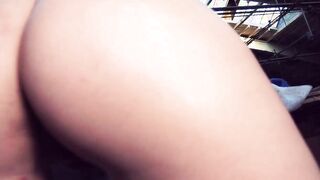 Outside Fucked Date with a dark hair German skank