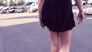 Outside Fucked Date with a dark hair German skank
