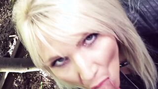 German blonde Mom publich pick up for a pounded