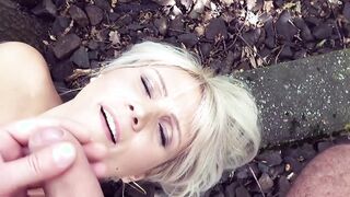 German blonde Mom publich pick up for a pounded