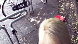 German blonde Mom publich pick up for a pounded