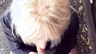 German blonde Mom publich pick up for a pounded