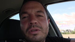 German BBW Bimbo fucks outside during the sex date