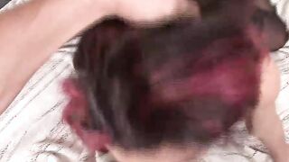 Slim Amateur Teenagers with red hair screwed into her african pantyhose