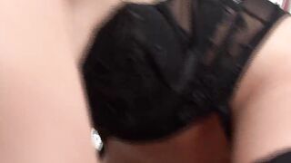Slim Amateur Teenagers with red hair screwed into her african pantyhose
