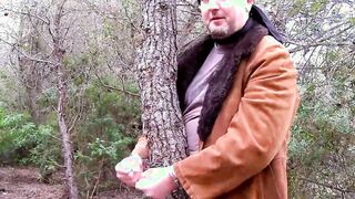 Outdoors Amateur 3some with a slim spanish bimbo inside a leather coret