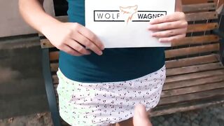 German blonde 19 yo bimbo meet and fucked into outside