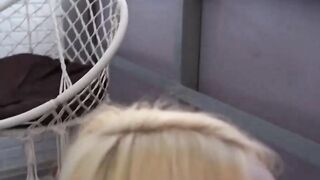 His cock gets pleased by a Hot blonde
