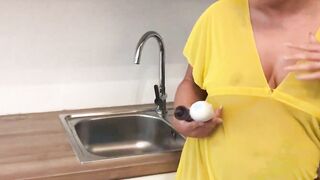 Gaze at my tits while I strokve myself