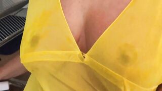 Gaze at my tits while I strokve myself