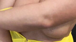 Gaze at my tits while I strokve myself