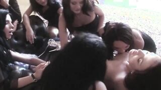 German 18 Year Old Lesbo Group Sex with Multiple female Orgasm