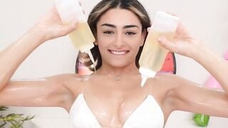 LUBED Lubed Up Noisy Groaning Dark Hair Screwed With Messy Facial