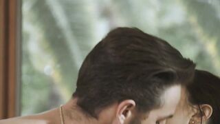 Lucas Frost Eagerly Eats Hot Brunette 'Melissa Stratton's' Trimmed Pussy