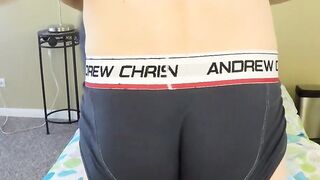 Homemade bareback session with two cute twinks jizzing
