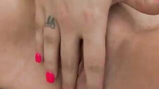 Tatted Blonde Rocker Sluts Gets A Cumshot Inside Her Underwear