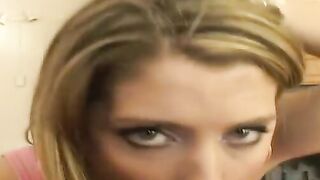 Kimberly Wood Gets On Her Knees For An Extreme Point Of View Fellatio And Facial