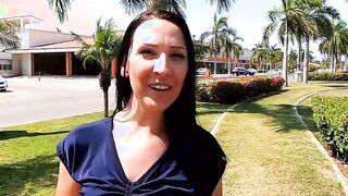 German thin MILF seduced inside holiday for real sex date