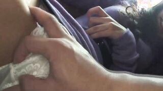 Slim bushy chinese college barely legal got cumshot POV