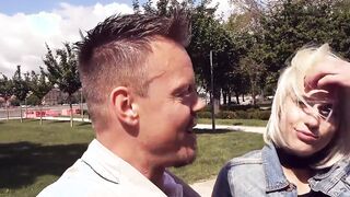 Blonde tourist thot pick up for real fucked date from german agent pov