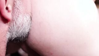 Nerdy stud pleasured by his horny stepdad massive dick