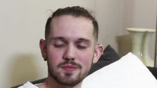Bearded daddy gives hard plowing to his skinny stepson