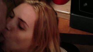Bombshell wifey is thirsty for her hubbys cum
