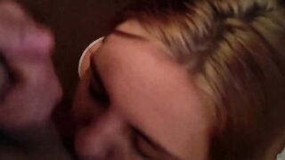 Bombshell wifey is thirsty for her hubbys cum