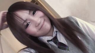 Japanese gyaru cosplaying as school girl hotel hookup fantasy