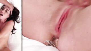 Theodora Uses Fast Toy On Her Cunt While Getting Drilled!